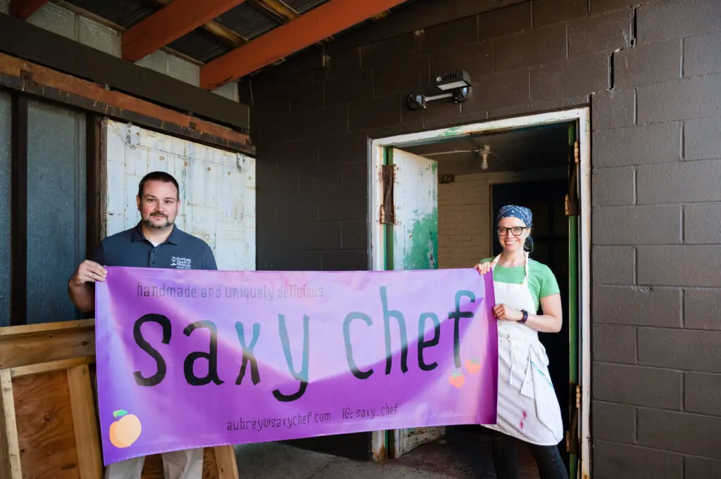 The Saxy Chef sign