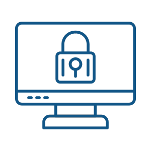 Desktop monitor with lock.