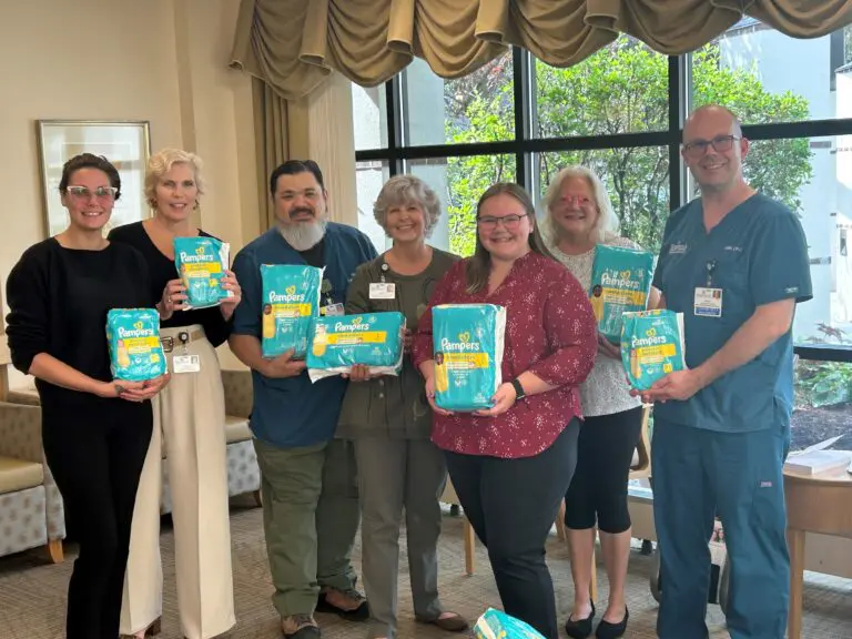 Keisha and Rayna donating to Cradle Monadnock