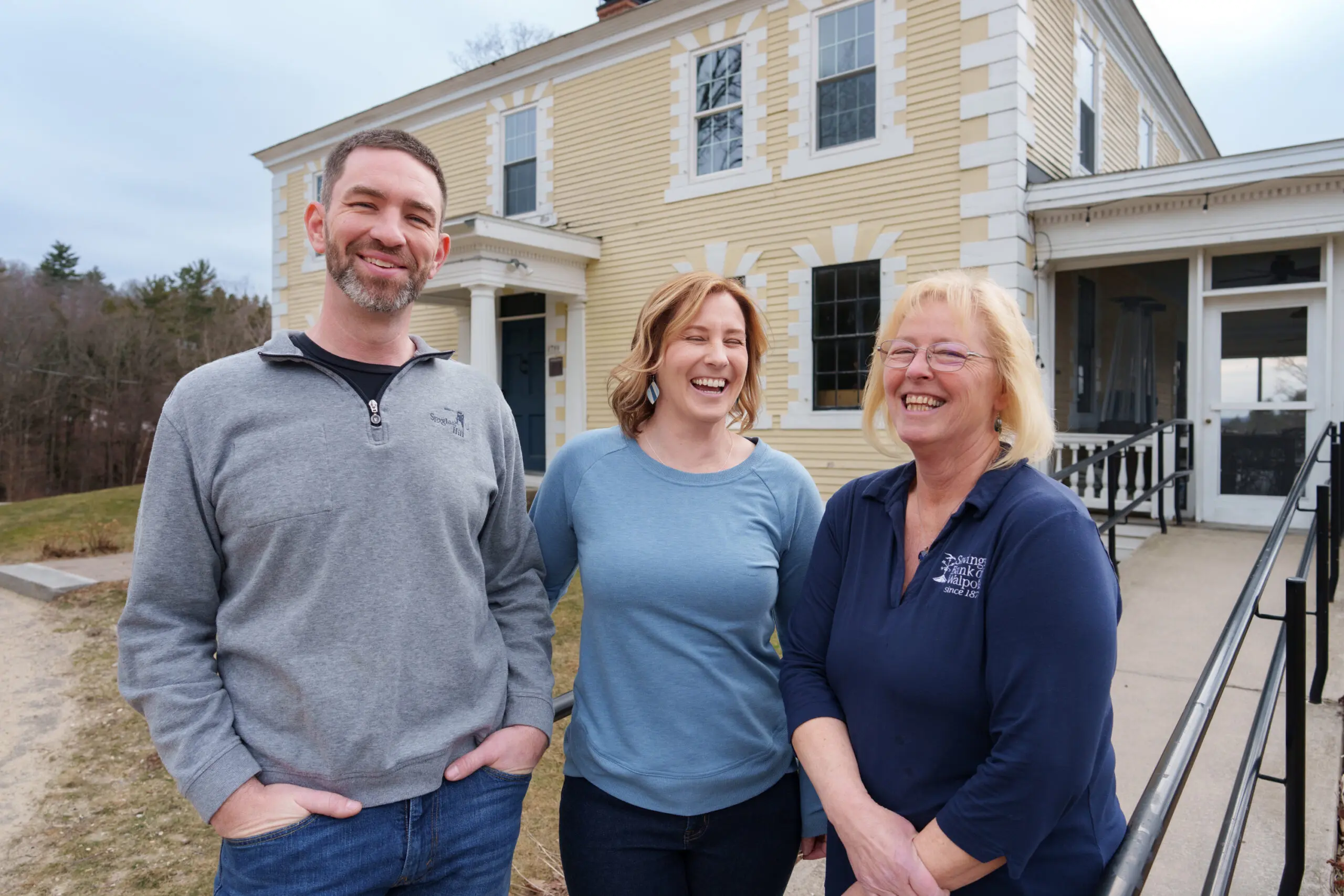 Owners Doug and Laura Palmer, with SBW's Tonya Waters
