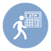 icon of a walk up atm