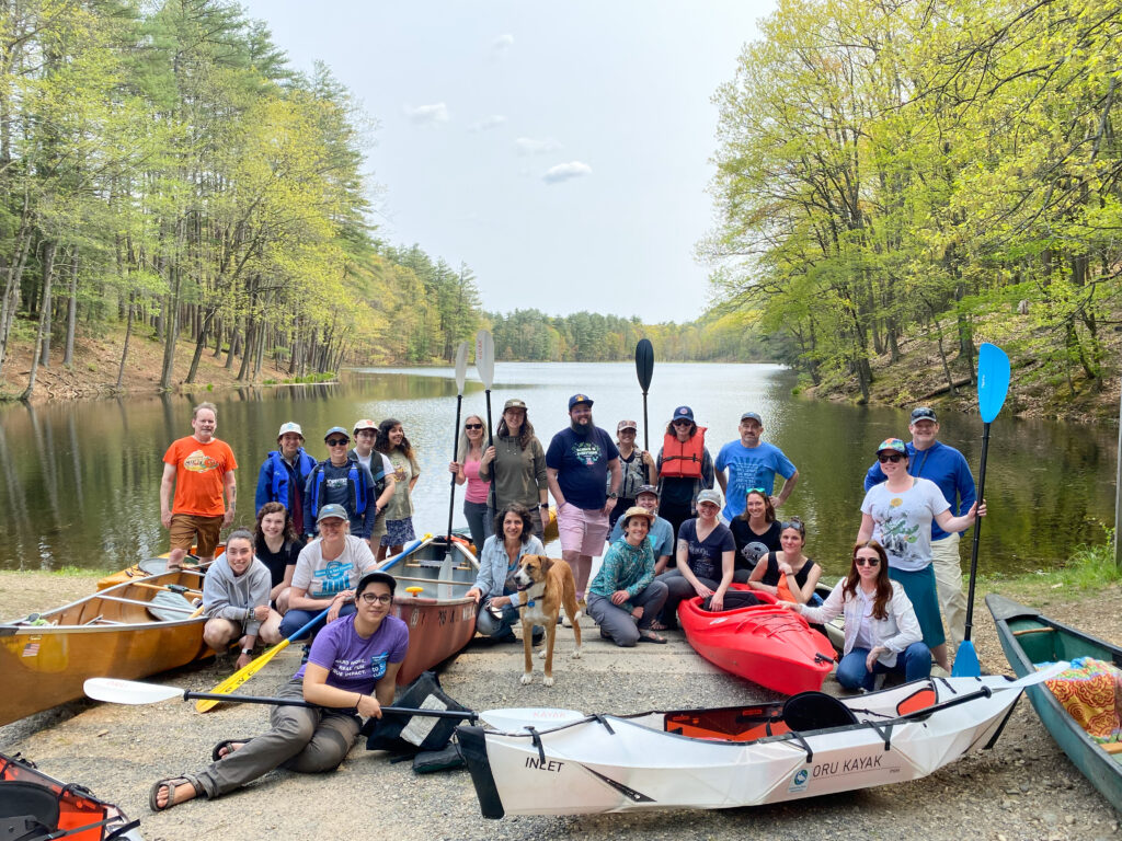 CRC staff & seasonal staff on the water