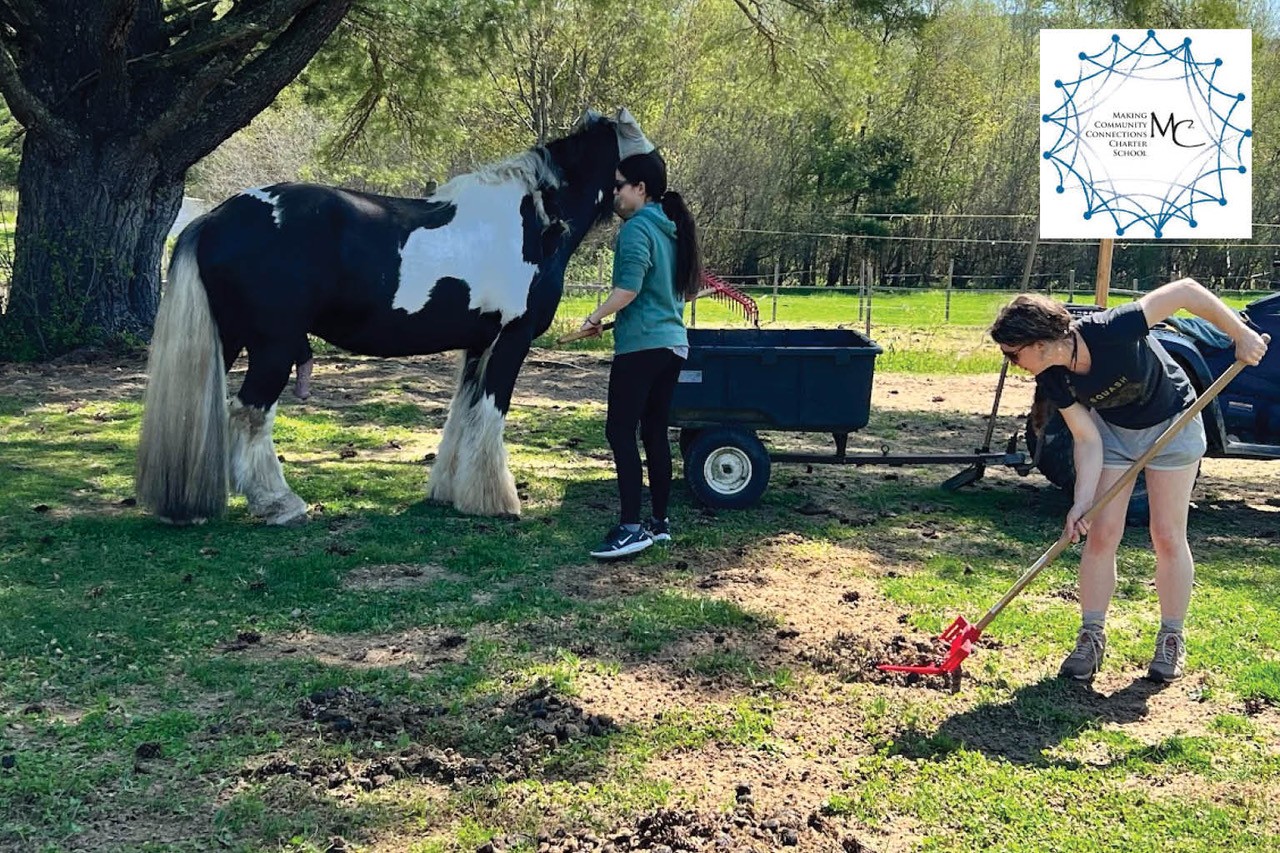 Caring for the horses and grounds at MC2