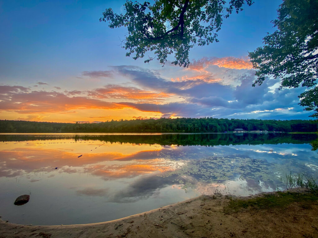 Sunset on Cass Pond